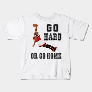 basketball go hard Kids T-Shirt